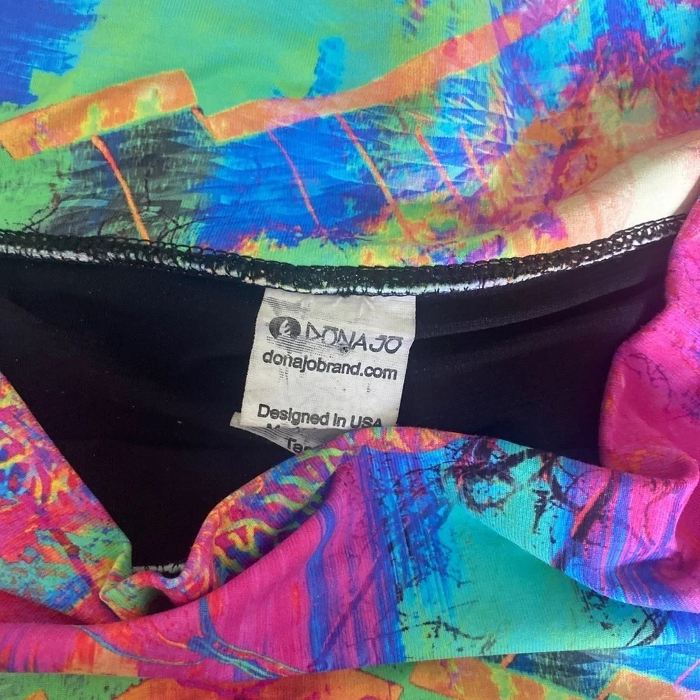 Donajo Skort - 1(S) blue green pink , polyester spandex